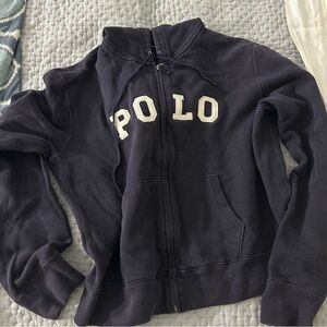 Polo by Ralph Lauren sport Kids Navy Zip-Up Jacket size large